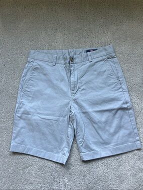 Men's Stone Grey Flat Front Chino Shorts